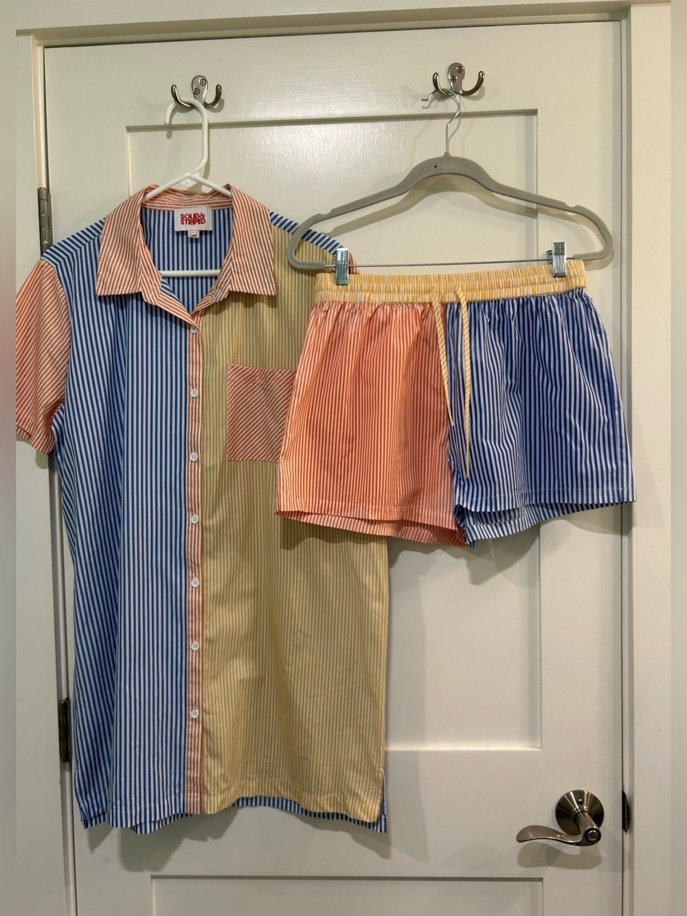 NWT Solid & Striped Charlie Button-Up Shirt & Shorts Set